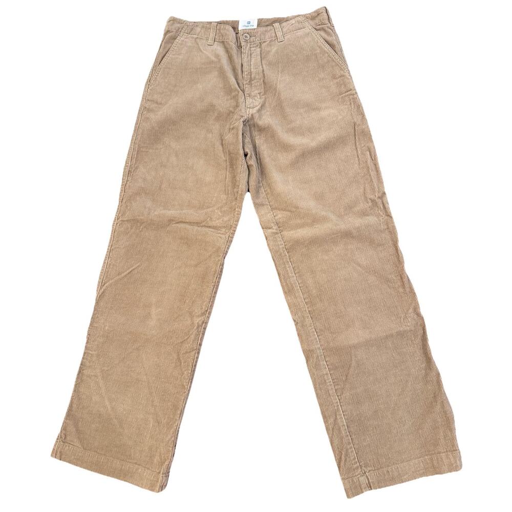 Vintage GAP Loose Fit Corduroy Pants 33x32 Brown Baggy Y2K Skater Wide Leg